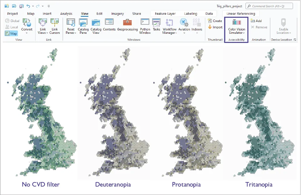 CVD filters in ArcGIS Pro