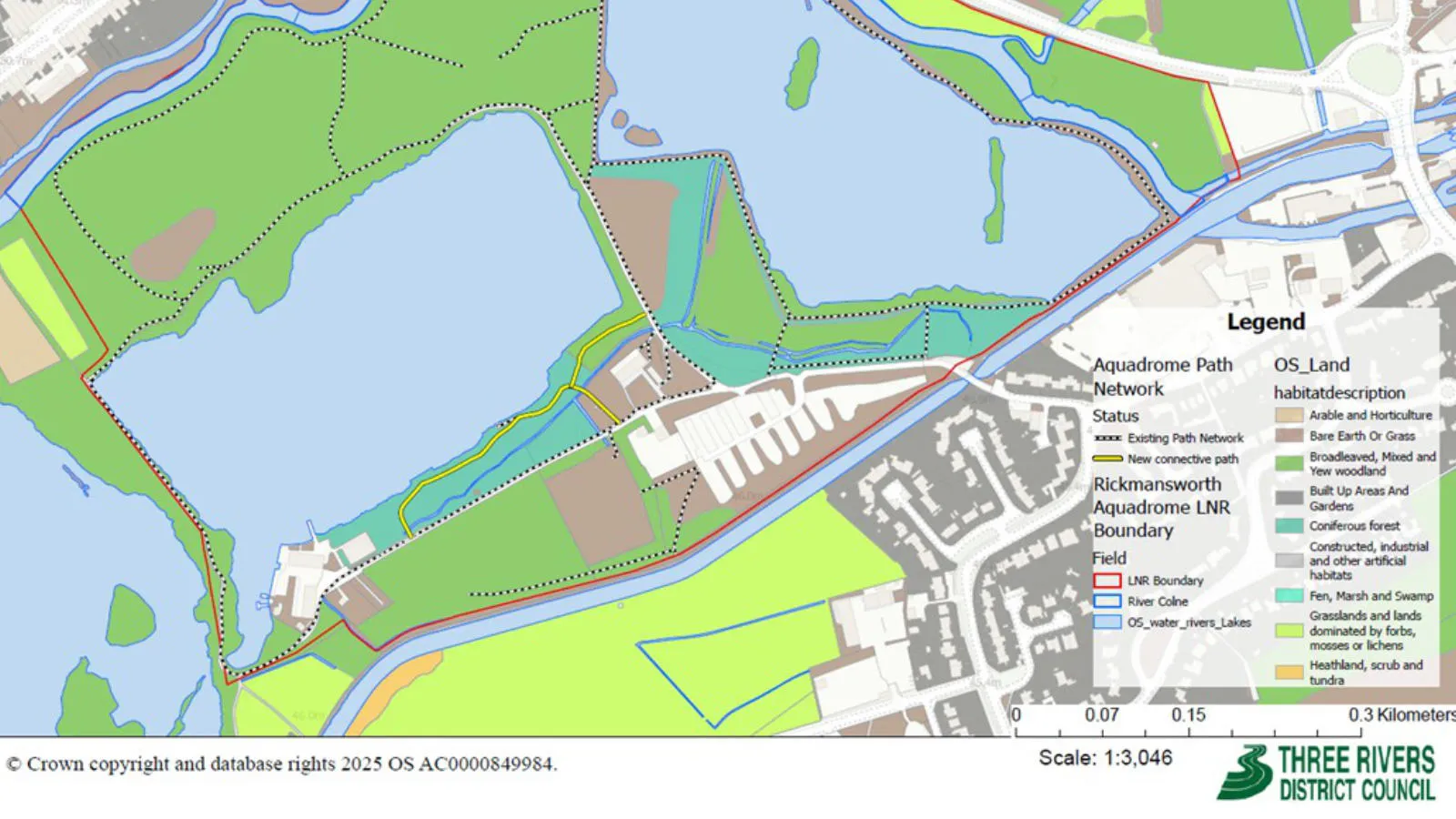 Mapping for Rickmansworth Aquadrome