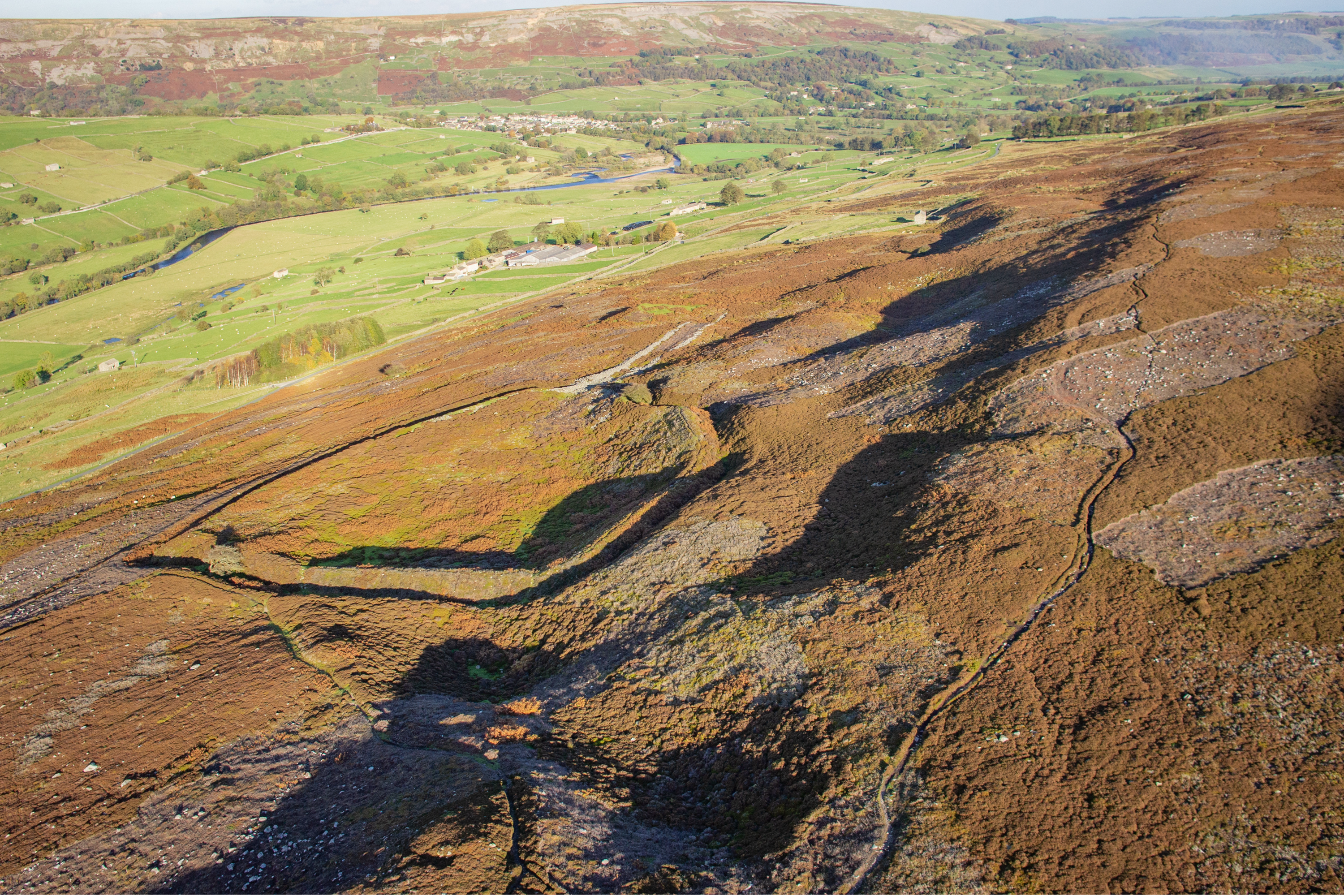 OS data used to create a virtual aerial map of archaeological sites in England