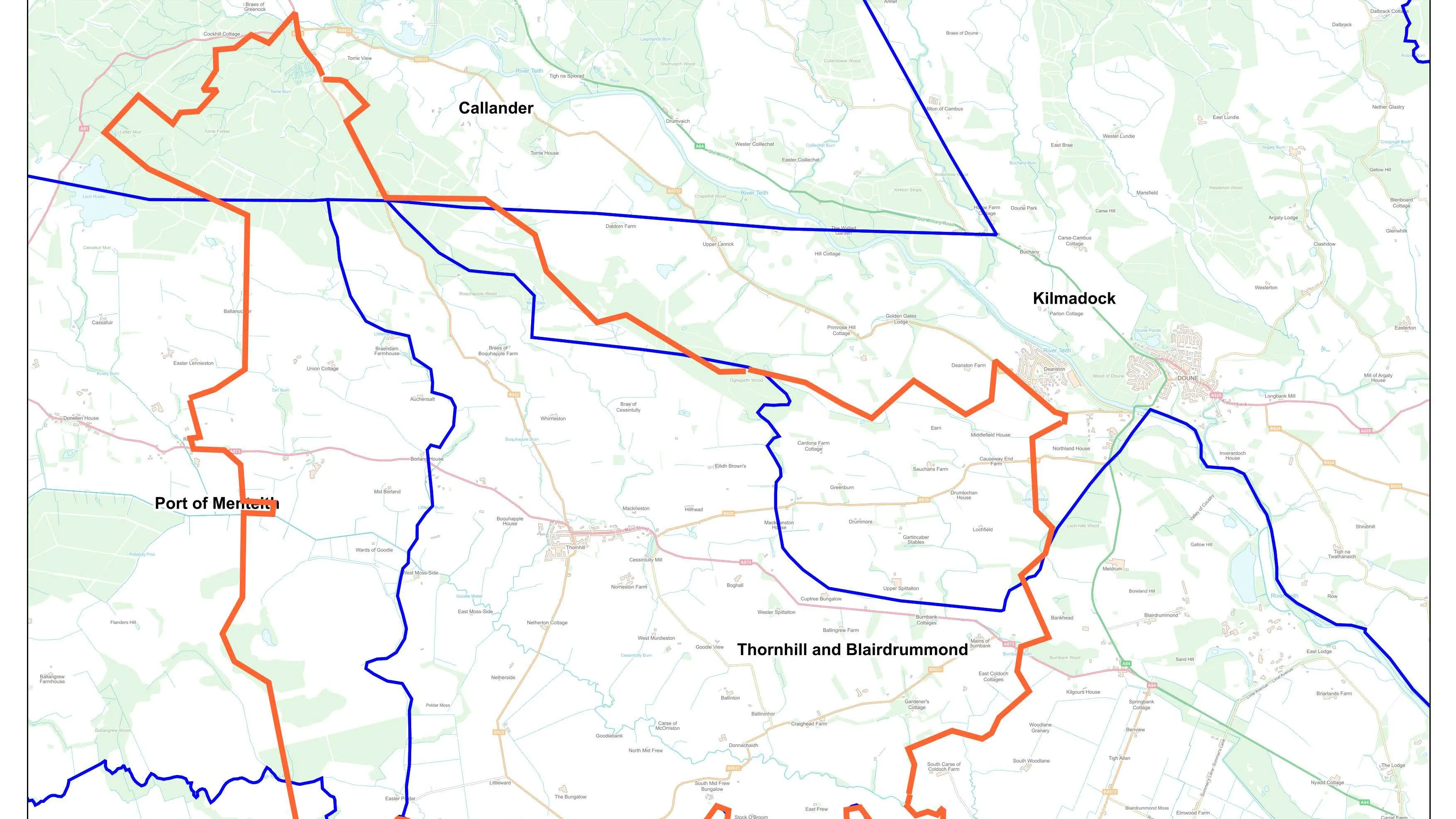 An example of Parish Online mapping