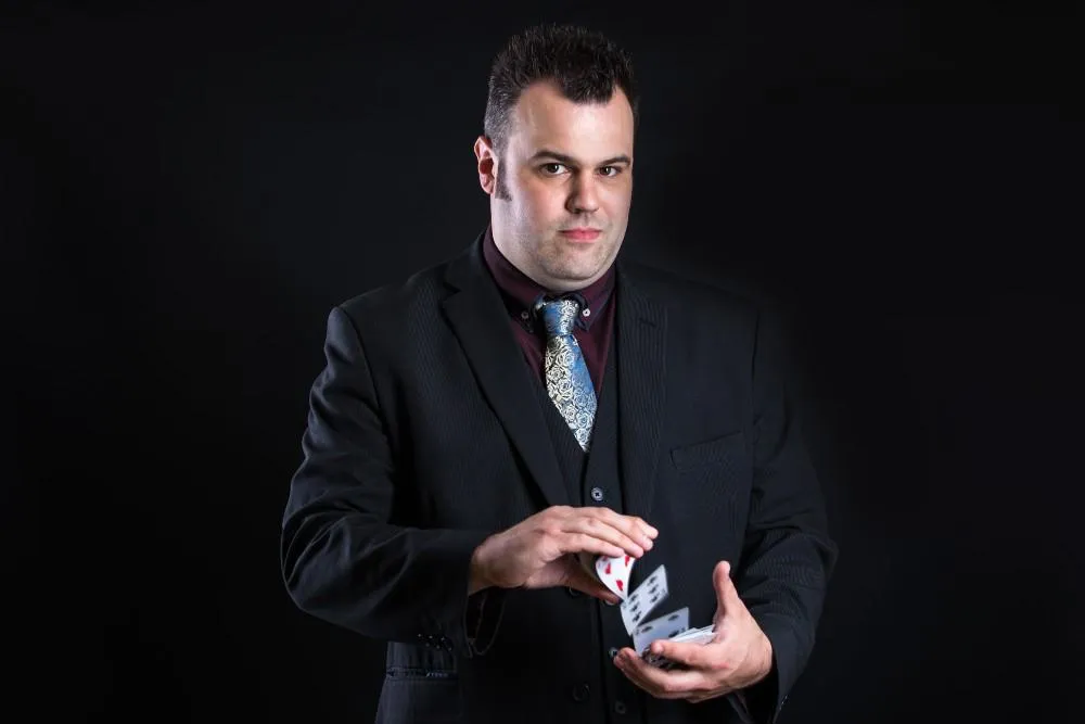 Headshot of magician Stephen James