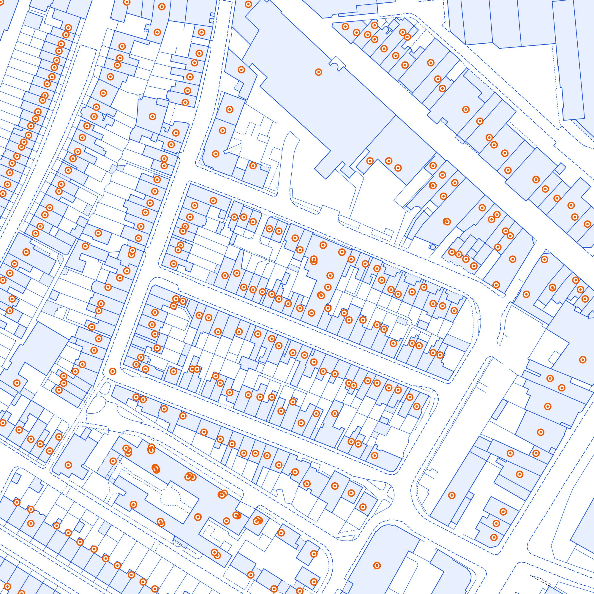 Example of Postcode Address File dataset