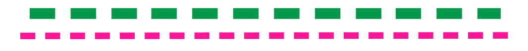 Example of footpath symbols for Explorer and Landranger maps