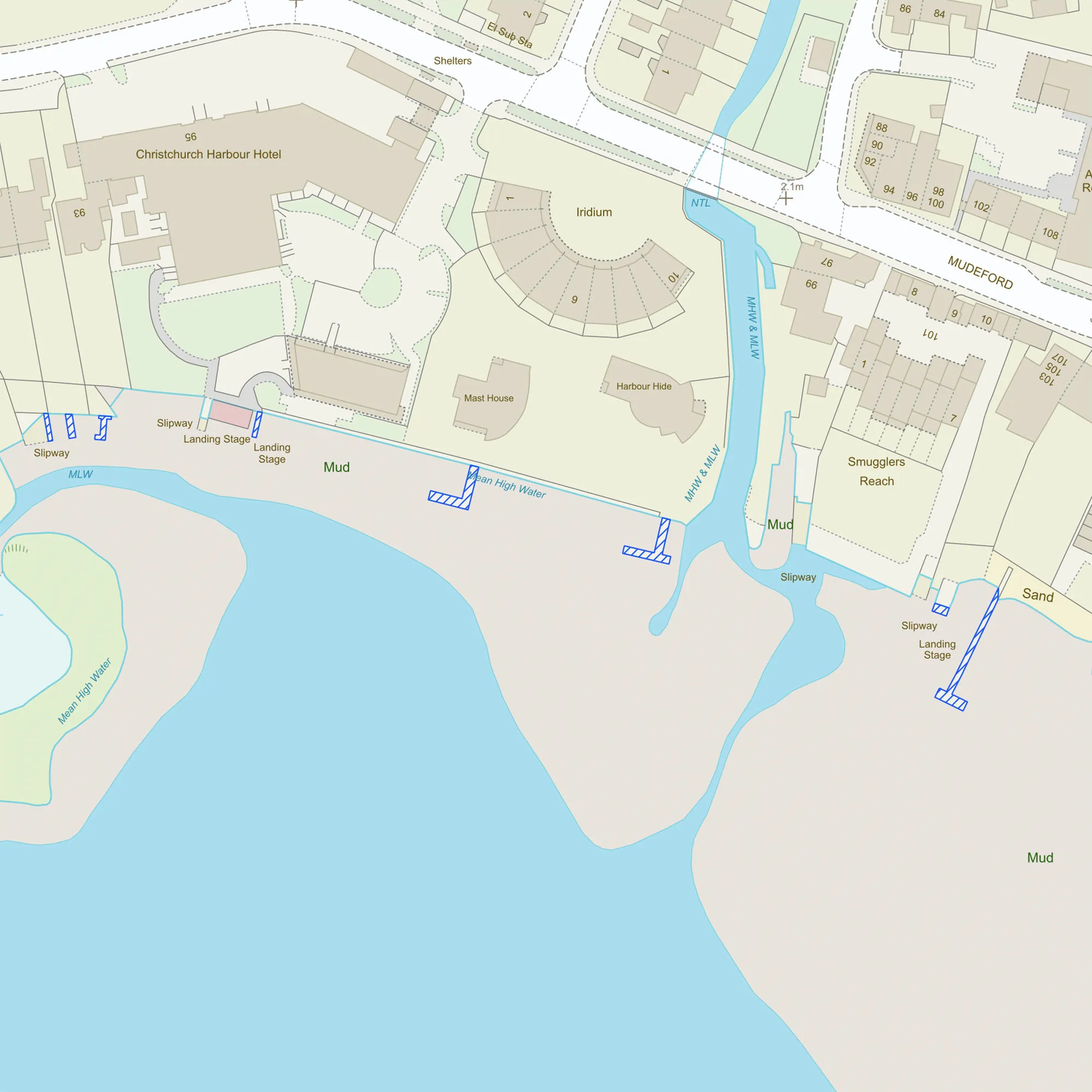 Example of intertidal zones