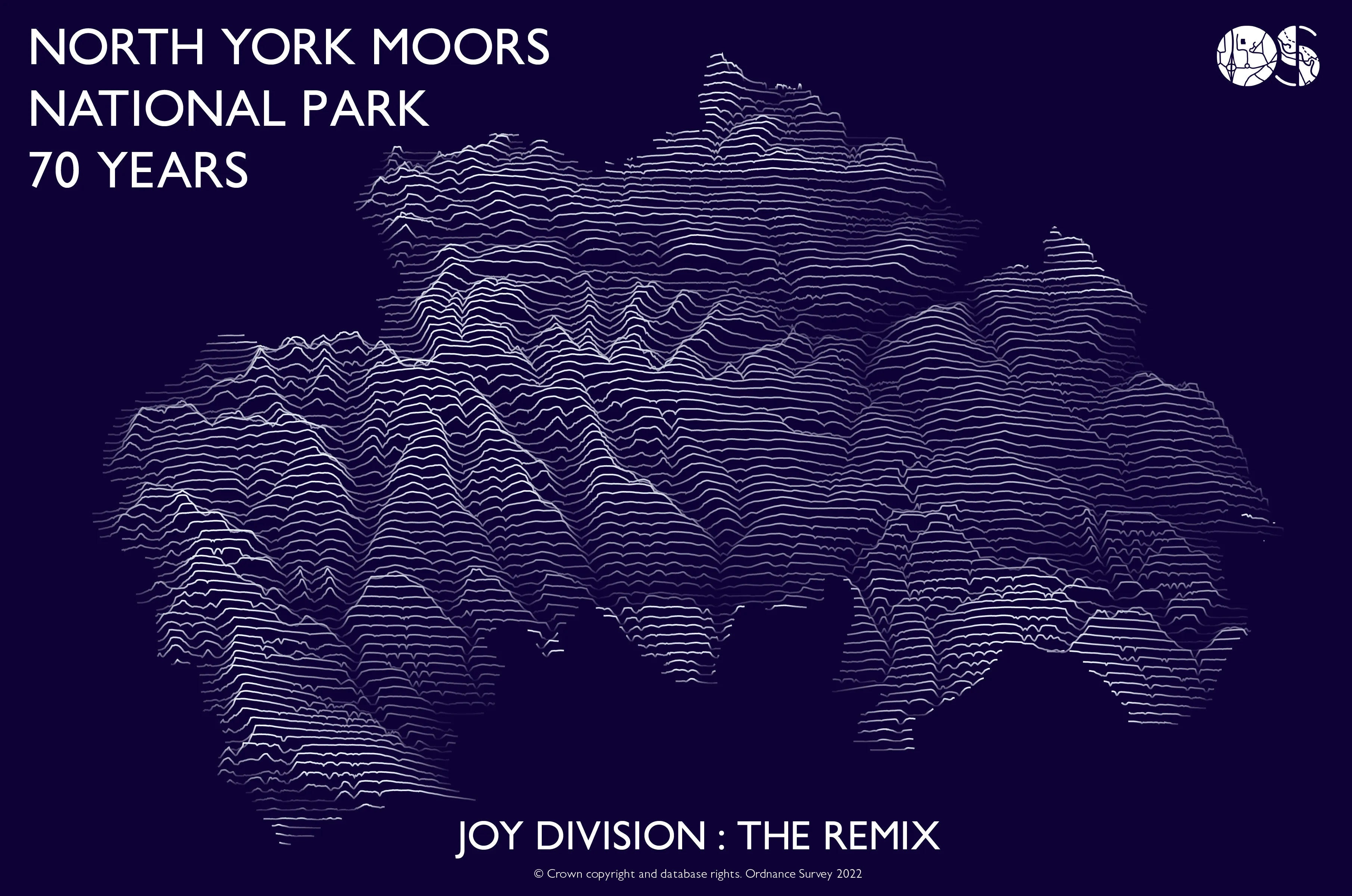 Adobe Illustrator map showing the North York Moors National Park