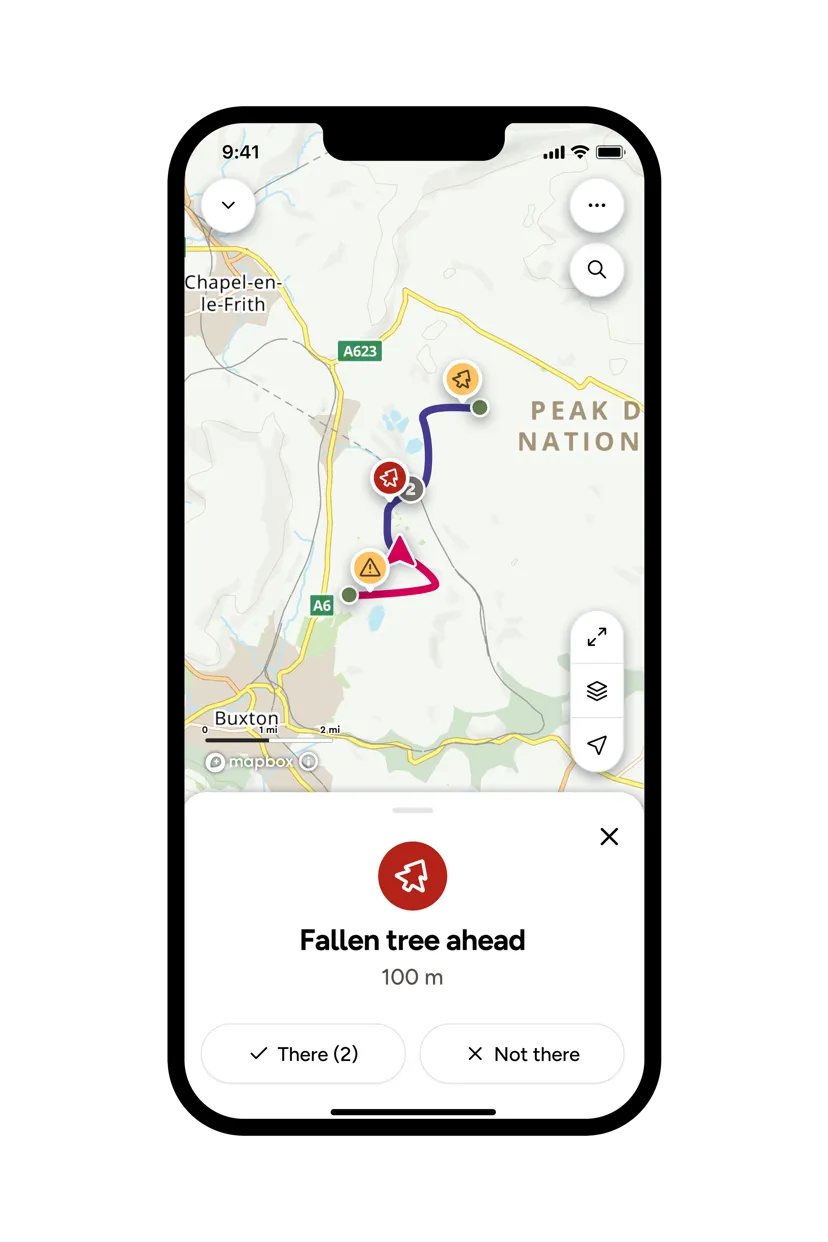 Community alerts in OS Maps | OS