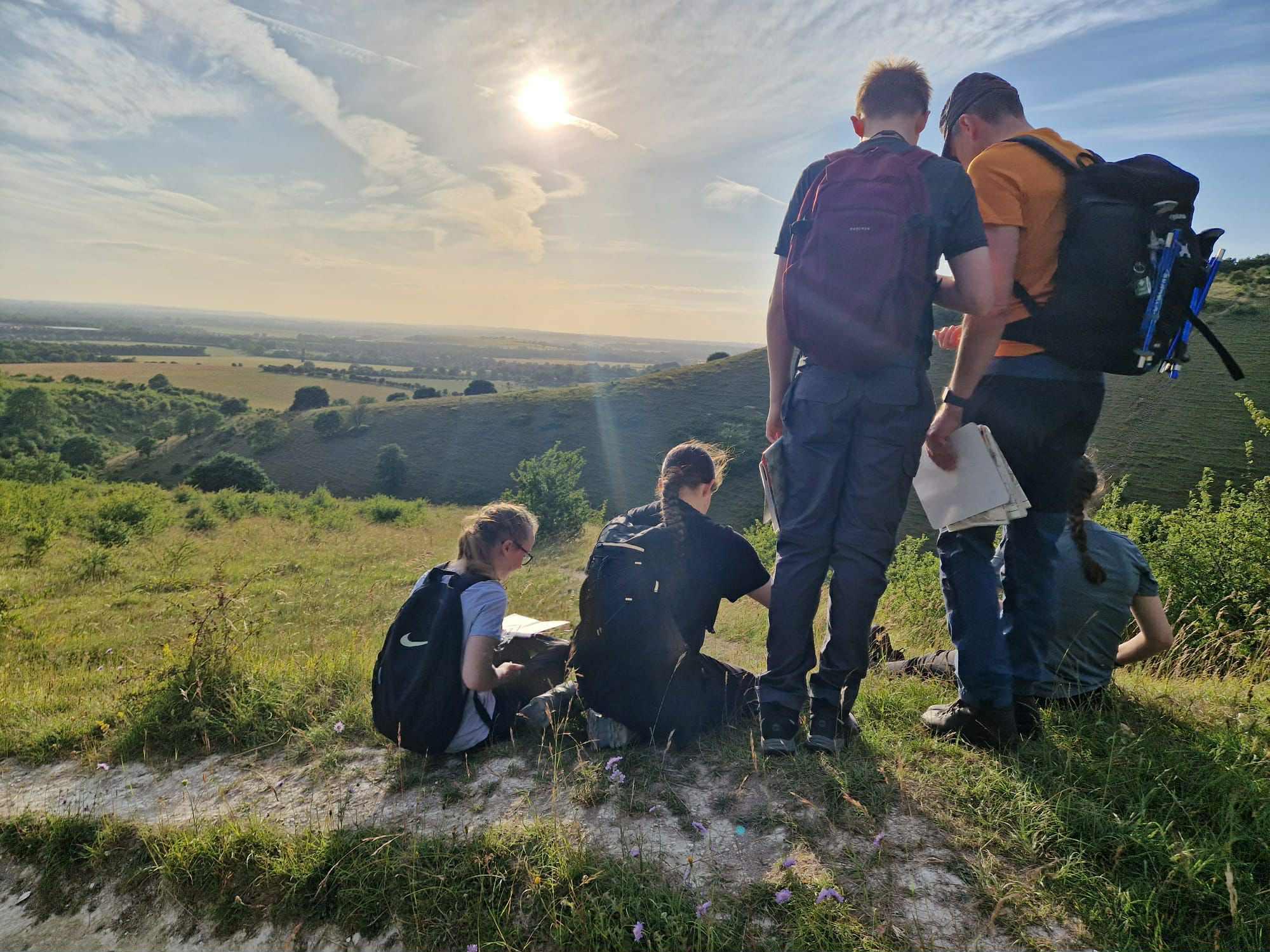 Giles loves relaxing at home with maps and teaches cadets how to use them