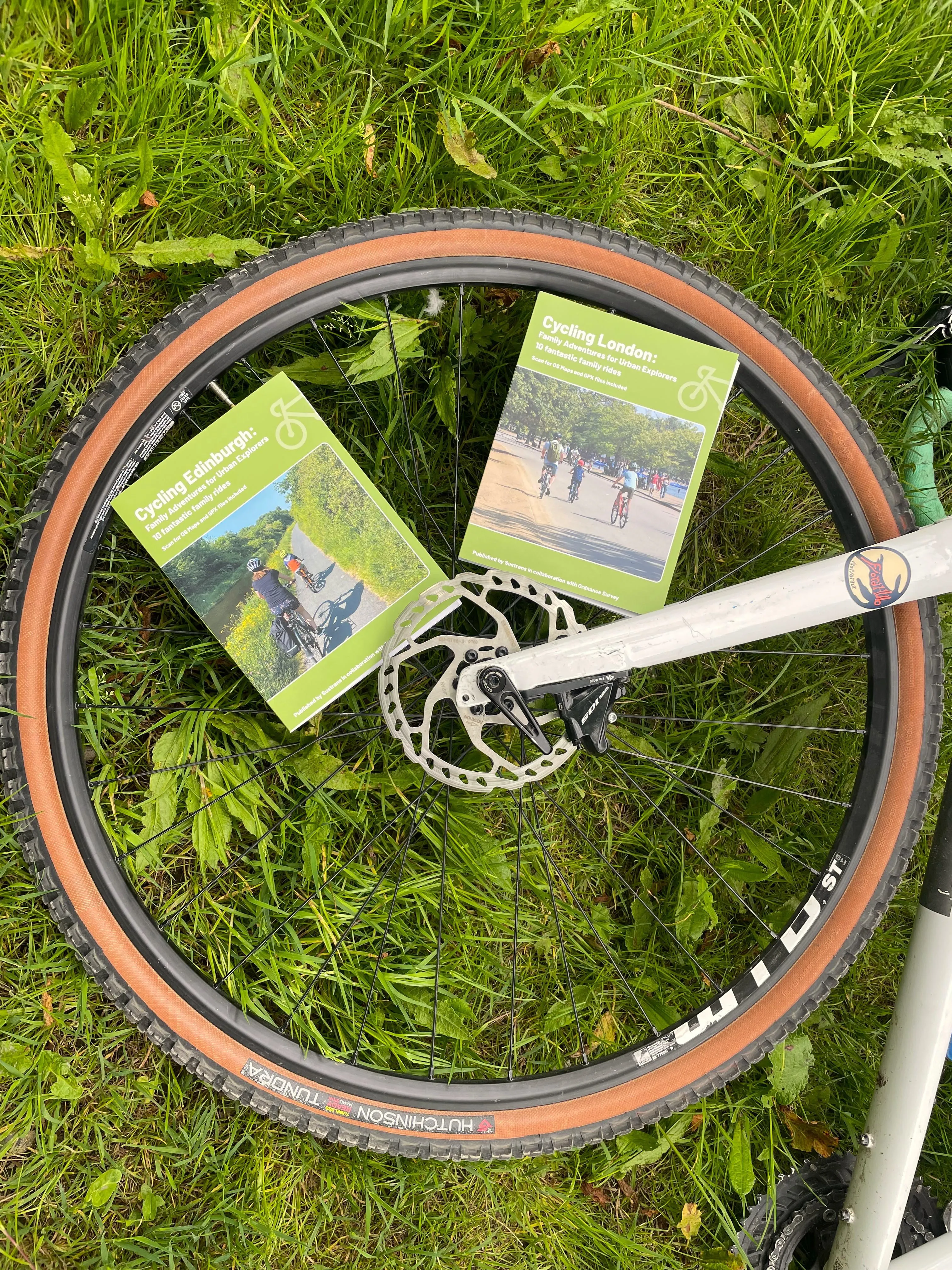 Covers of the Cycling Edinburgh and Cycling London guidebooks