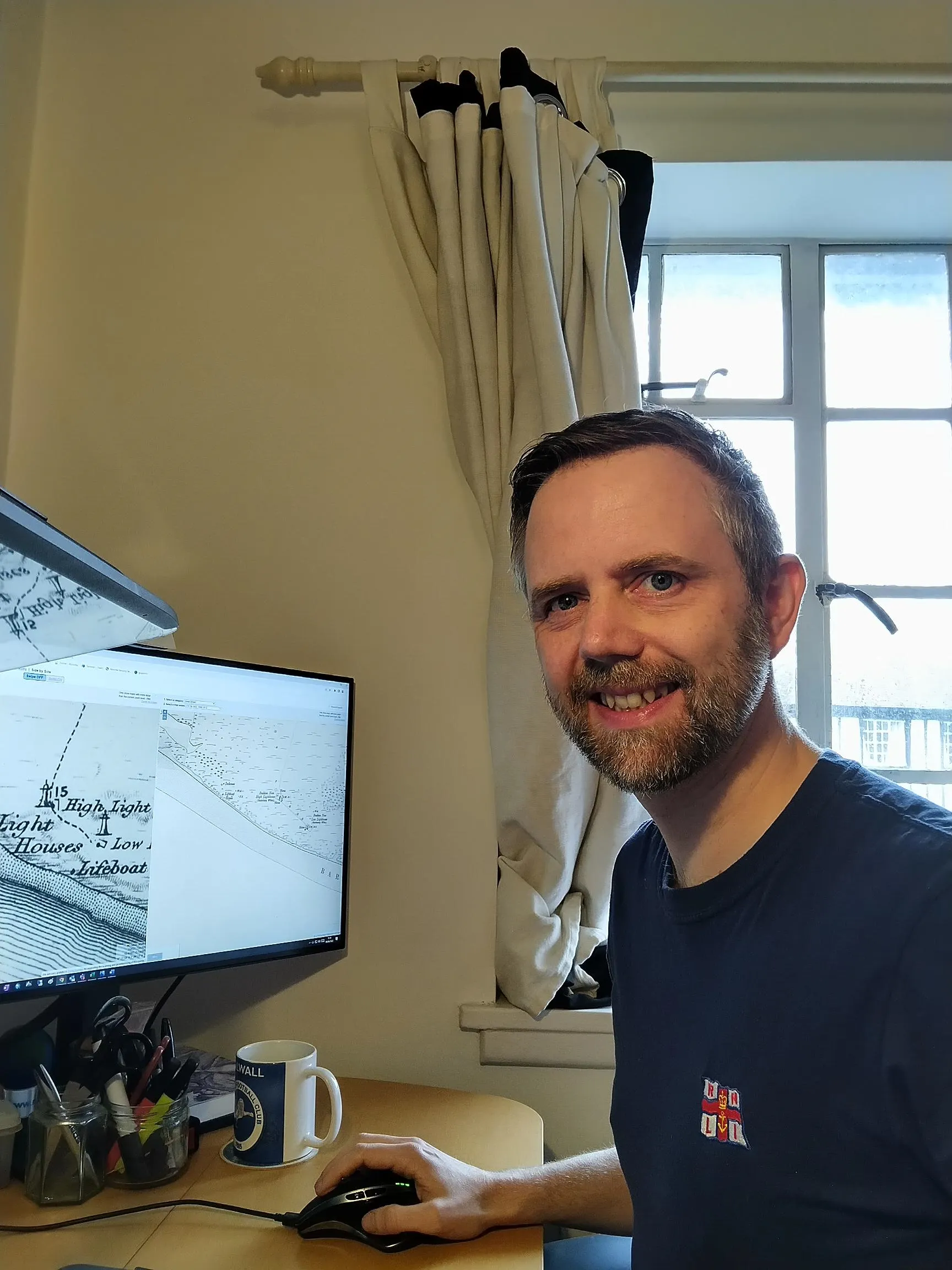 Lee Harvey reviewing former lifeboat locations
