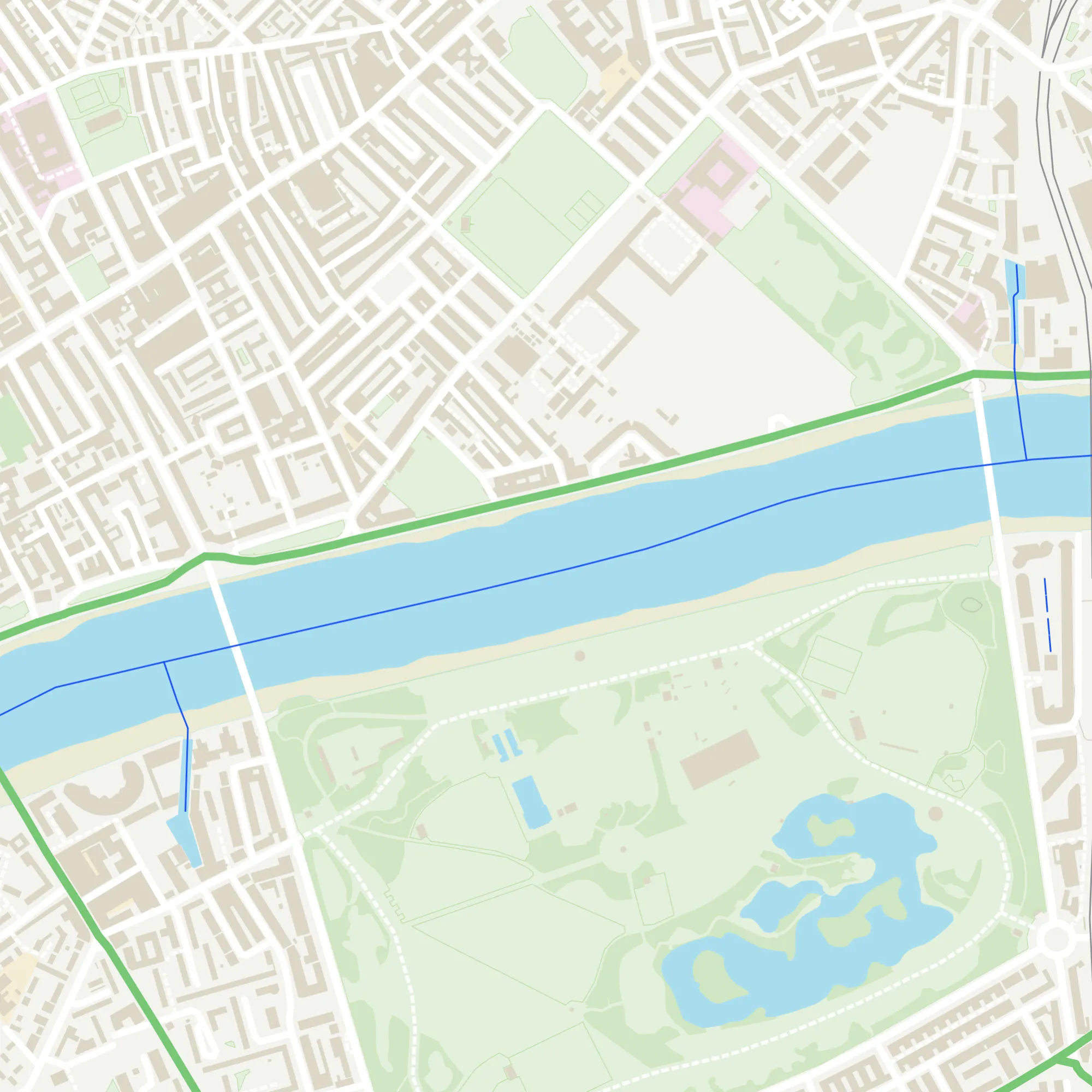 Example of watercourse widths