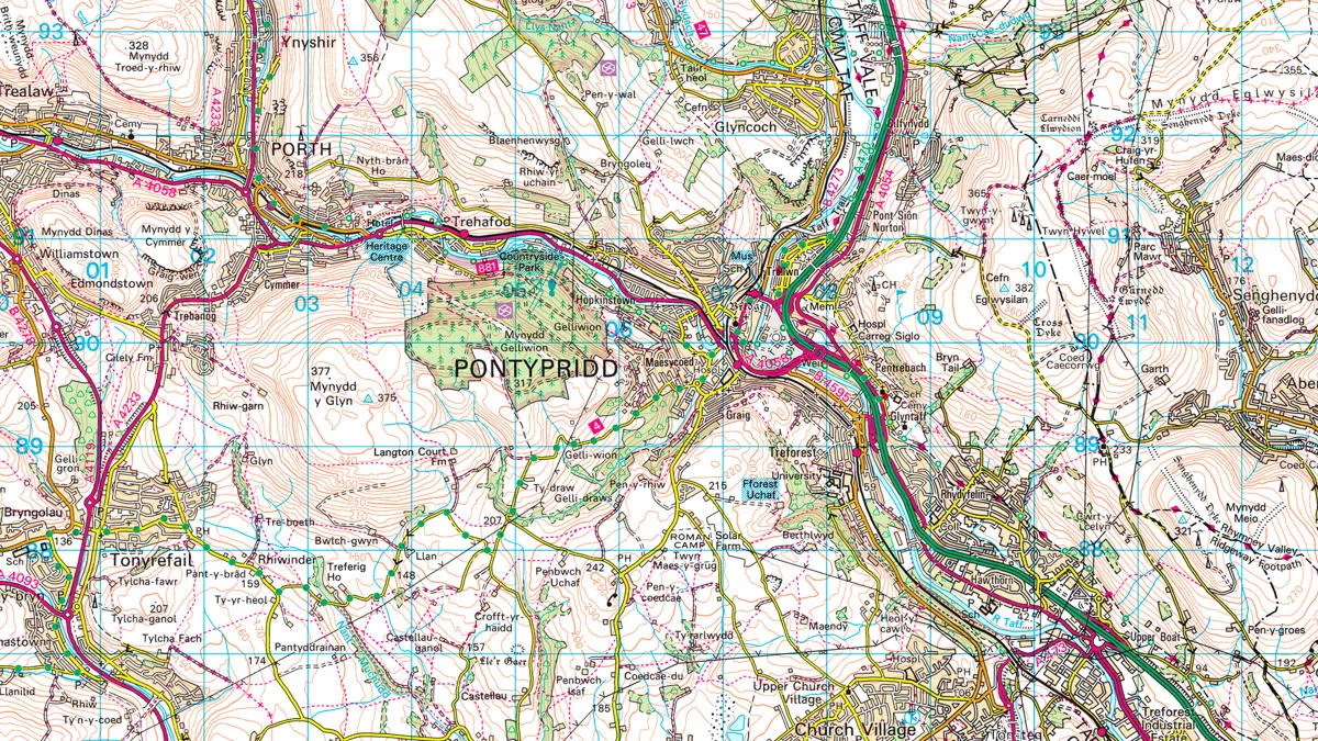 Os Raster Maps 1:50 000 Scale Colour Raster | Data Products | OS
