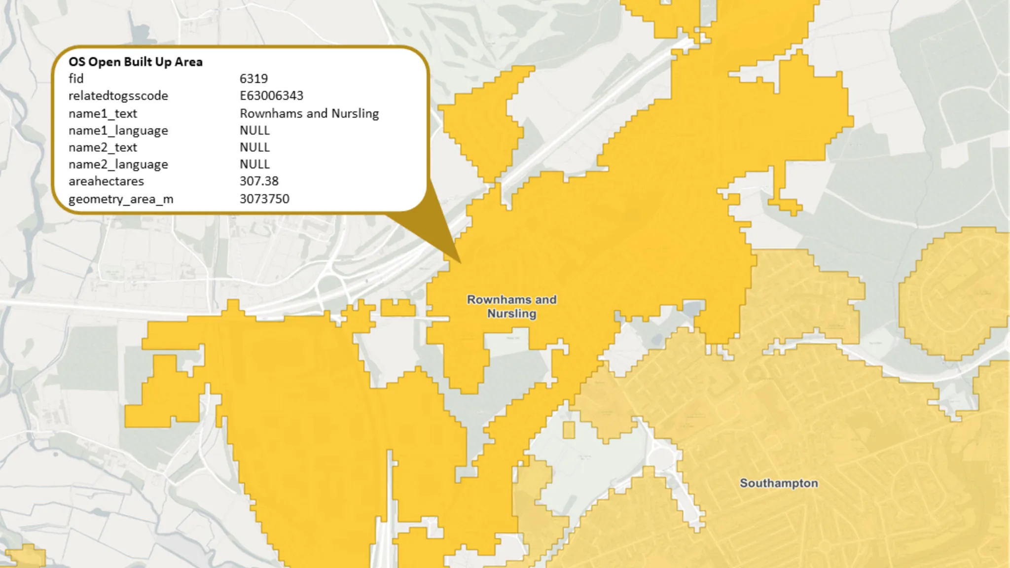 OS Open Built Up Areas | Data Products | OS