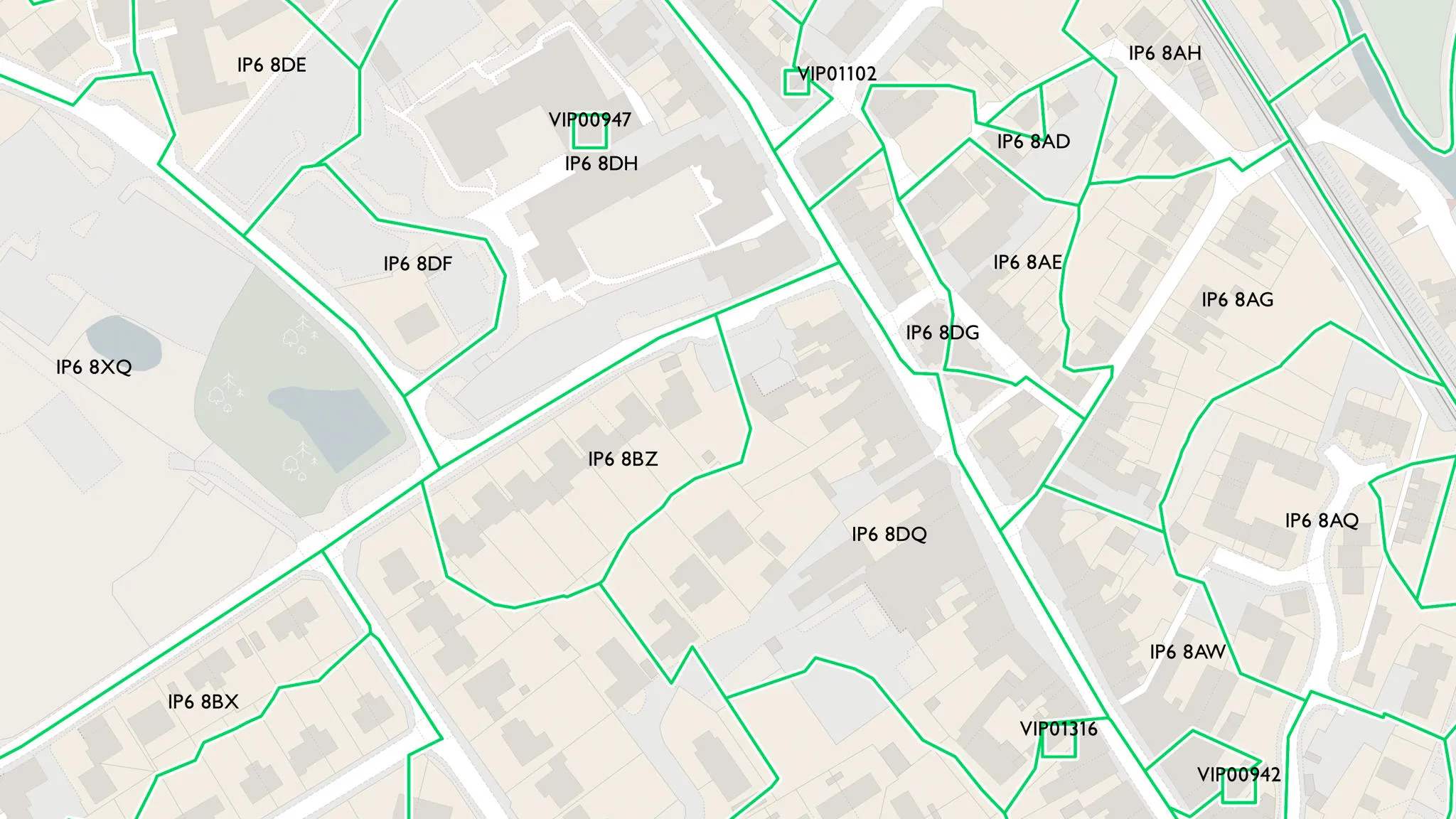 Hr3 Postcode Area Areas and zones data | Data Products | OS