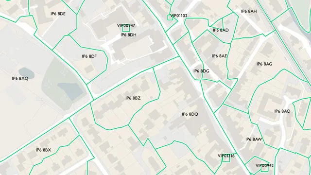 Code-Point with Polygons | Data Products | OS