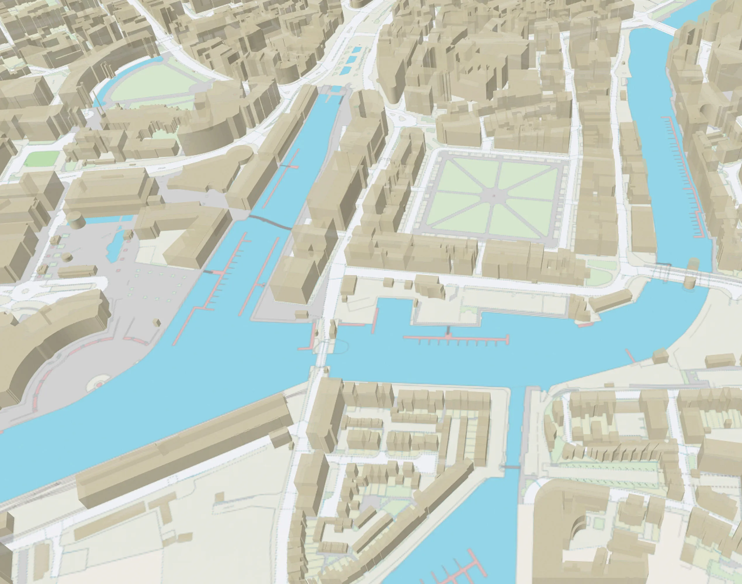 Map illustrating building height attribute