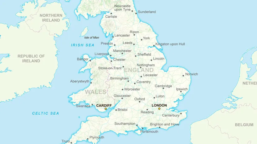 Uk Map With Scale MiniScale | Data Products | OS