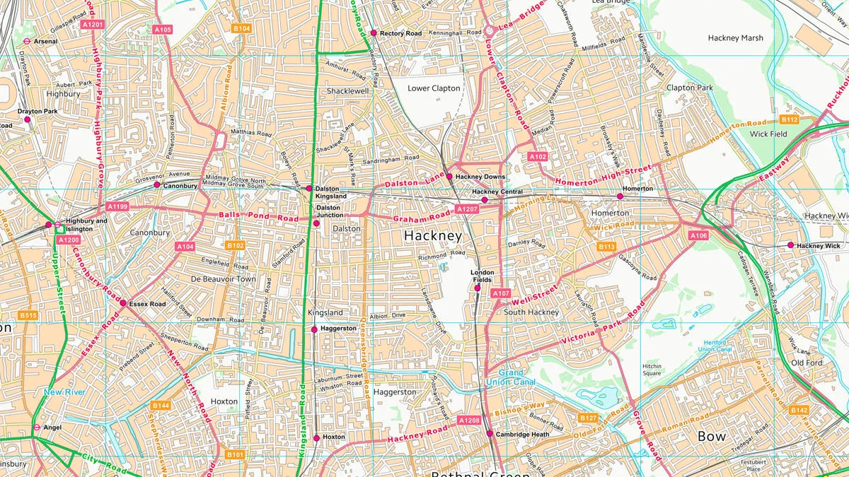 Hackbridge Map Maps and imagery data | Data Products | OS